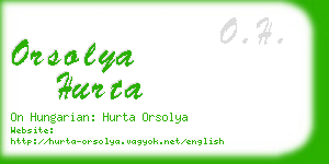 orsolya hurta business card